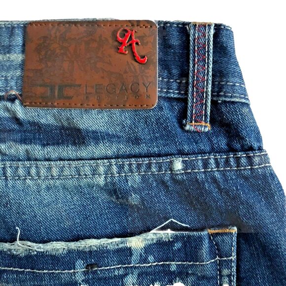 Jordan Craig Legacy Edition Jeans Mens 34x32 Artisan Series Bleached Distressed - Picture 12 of 16